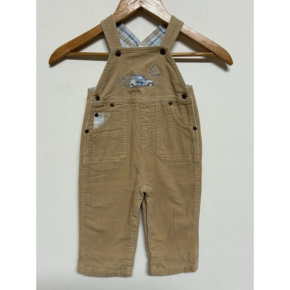 The Children’s Place Boy Khakis Corduroy Overalls 12 Months Car Design Thick